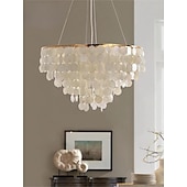 economico Lampadari-Lampadario 4 luci 50 cm scocca in metallo finiture verniciate moderno 110-120v / 220-240v