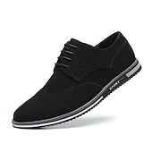 billige Semi-formell-oransje brogue oxfords for menn - skinnsko med behagelig sportssåle for daglig bruk og uformelle antrekk