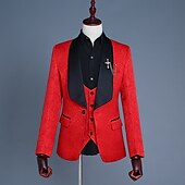 halpa Asusteet-1920-luku Slim Fit Kolmiosainen puku Hartiahuivikäänne Suuri Gatsby Herrasmies Gangsteri Jakardi Miesten Joulu Karnevaali Naamiaiset Häät Juhla Tanssiaiset Aikuisten Takki Liivi Housut