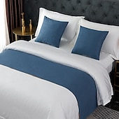 cheap Bedding Accessories-Bed Runner Bed Scarf, Decorative Bed Scarf for Home Hotel Bedspreads Scarves Protection Modern Solid Bed Runner for Foot of Bed Home Bedroom Bedding Decoration