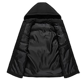 cheap Men&#039;s Vest-Men&#039;s Puffer Vest Thermal Warm Breathable Lightweight Winter Autumn / Fall Solid Color Black White Red Blue Puffer Jacket
