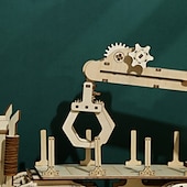 abordables Puzzles-Puzzles en bois 3d bricolage modèle camion grue puzzle jouet cadeau pour adultes et adolescents festival/cadeau d&#039;anniversaire