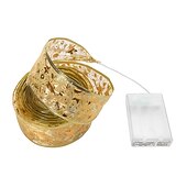 رخيصةأون يعمل بالبطاريات-4 متر 5 متر 10 متر زينة عيد الميلاد LED الشريط أضواء الجنية شجرة الكريسماس الحلي للمنزل لتقوم بها بنفسك الأقواس ضوء سلسلة نافيداد السنة الجديدة