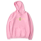 abordables Sudaderas con capucha gráficas para hombre-Hombre Estampado Manga Larga Sudaderas Con Capucha Fresco Design Invierno Un gris Un blanco Un negro Ropa Diseñador Talla Grande S M L XL XXL XXXL