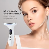 voordelige Gezichtsverzorgingsapparaat-ems microstroom gezicht hals schoonheid apparaat led photon verstevigende verjonging anti rimpel dunne dubbele kin huidverzorging facial massager