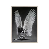 cheap People Prints-1 Panel People Prints Angel Girl Wall Art Canvas Modern Wall Hanging Gift Home Decoration Rolled Canvas No Frame Unframed Unstretched