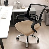 preiswerte Bürostuhlbezug-Bezug für Computer-Bürostuhl Stretch drehbar Gaming-Sitz Schonbezug Jacquard grau grün blau khaki Uni einfarbig weich strapazierfähig waschbar