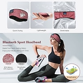 cheap On-ear &amp; Over-ear Headphones-Sleep Headphones Bluetooth Headband Wireless Music Eye Mask Thin Stereo Speakers Mic Handsfree Music Earbuds for Side Sleepers Running Insomnia Travel Yoga Sleeping Band