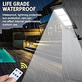 abordables appareils électroménagers-Motian lampe à led solaire 6000k lampadaire avec télécommande 3 fonction corps humain lumière à induction alimentation de cour extérieure