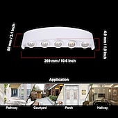 economico applique da esterno-led outdoor/indoor, lampada da parete moderna impermeabile lampada da parete a led illumina su e giù per il bagno portico scale hotel giardino esterno ac85-265v