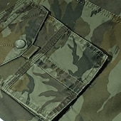 levne Klasický-Pánské Šortky s kapsami Camo šortky Kraťasy Dağcı Şortu Zip Multi kapsa Kamuflážní barva Denní Dovolená Šik ven stylové Vojenská zelená Khaki Neelastické