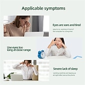 Χαμηλού Κόστους Μασέρ Σώματος-Επαγγελματικός Μασέρ Ματιών Θερμός Αέρας Πίεση Ηλεκτρικός Σιάτσου Μασέρ για Στραγγαλισμό Ξηρού Ματιού Απαλή Ανακούφιση  Καλύτερος Ύπνος Δώρο για Ημέρα του Αγίου Βαλεντίνου