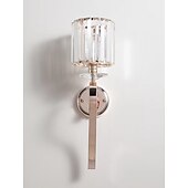 abordables Apliques de pared de cristal-Lightinthebox Aplique de pared LED de cristal mini estilo moderno estilo nórdico lámparas de pared de oro negro apliques de pared sala de estar dormitorio acero 220-240v 110-120v