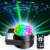 levne světla projektoru hvězdné galaxie-Mini DJ diskokoule párty stage světla vnitřní LED 7 barevných efektů projektor zařízení pro osvětlení scény s dálkovým ovládáním zvukově aktivované pro tanec dárek KTV bar narozeniny