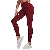 cheap Yoga Leggings &amp; Tights-Women&#039;s Compression Pants Running Tights Leggings with Phone Pocket Base Layer Street Athletic Athleisure Winter Breathable Soft Compression Fitness Gym Workout Running Sportswear Activewear Solid