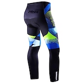 preiswerte Fahrradhosen Herren-Herren Geometrisch Fahrradhose Fahhrad Unterteile Mountainbike MTB Straßenradsport Sport 3D-Polster Radfahren Schnelltrocknend Feuchtigkeitsableitend Gelb Rot Spandex Bekleidung Fahrradbekleidung