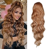 abordables Coletas-Coletas Clásico / sintético / Garra de oso / clip de mandíbula Pelo sintético Pedazo de cabello La extensión del pelo Rizado Larga Fiesta / Ropa Cotidiana / Fiesta y Noche