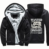 preiswerte Grafik von Zeichentrick- und Filmfiguren-One Piece Cosplay Kapuzenshirt Anime Oberbekleidung Anime Grafik Für Paar Herren Damen Erwachsene Heißprägen Casual