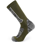abordables Calcetines deportivos-1 Par Hombre Calcetines de senderismo Calcetines de  Esquí Calcetines deportivos Mantiene abrigado Resistente al Viento Transpirable Secado rápido Invierno Al aire libre Algodón Negro Marrón Verde
