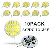 abordables Ampoules LED type maïs-10 pièces led bi broches lumières 24led ac/dc12v-36v courant constant large tension maïs lumières led bi-pin lumières g4 pin 5730 smd perles fenêtre armoire lampe ménage intérieur lampe lampe