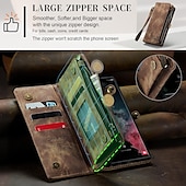 Недорогие Чехлы для Samsung-Чехол для телефона Samsung Galaxy Wallet Card S22 Ultra Plus S21 FE S20 A72 A52 A32 5G Note 20 10 Ultra Plus A51 с молнией и ремешком для телефона подставка однотонная PU-кожа
