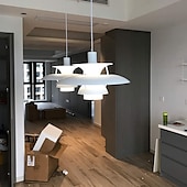 economico Luci a sospensione-lampada a sospensione a led ufo, lampade a sospensione moderne per camera da letto di colore lampada a sospensione in alluminio e26 base lampada a sospensione a lunghezza regolabile per soggiorno