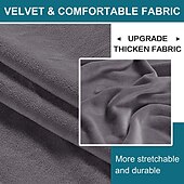 cheap Dining Chair Cover-Stretch Velvet Bar Stool Cover Burgundy Counter Height Pub Chair Slipcover for Dining Room Cafe Non Slip with Elastic BottomThick Soft Style