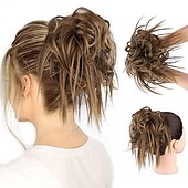 abordables Chignons-ébouriffé chignon désordonné chignon postiche extension de cheveux queue de cheval avec élastique élastique chignon queue de cheval postiche extensions de cheveux synthétiques chouchous queue de