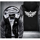 cheap Cartoon &amp; Movie Character Graphic-The Legend of Zelda pattern Hoodie Anime Outerwear Anime Graphic For Couple&#039;s Men&#039;s Women&#039;s Adults&#039; Hot Stamping Casual Daily