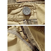cheap Classic-Men&#039;s Cargo Shorts Hiking Shorts Leg Drawstring Multi Pocket Multiple Pockets Plain Breathable Outdoor Calf-Length Casual Daily Streetwear Stylish Black Wine Inelastic