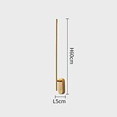 voordelige Wandverlichting voor binnen-led wandlampen lineaire indoor, minimalistische led wandlamp, lineaire wandlamp armatuur badkamer eetkamer gang woonkamer (wit/warm wit licht)/messing