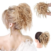 abordables Chignons-ébouriffé chignon désordonné chignon postiche extension de cheveux queue de cheval avec élastique élastique chignon queue de cheval postiche extensions de cheveux synthétiques chouchous queue de