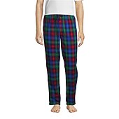billiga Sov botten-Herr Pyjamasbyxor Plädbyxor Lounge Byxor 1 pcs Rutnät / Pläd Varm Mjukt Hem Säng Spa Flanell Varm Ficka Elastisk midja Vinter Rubinrött Blå
