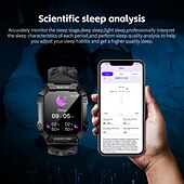 Χαμηλού Κόστους Smartwatch-LOKMAT OCEAN PRO Εξυπνο ρολόι 1.85 inch Έξυπνο ρολόι Bluetooth Βηματόμετρο Υπενθύμιση Κλήσης Παρακολούθηση Ύπνου Συμβατό με Android iOS Γυναικεία Άντρες Μεγάλη Αναμονή Αδιάβροχη Έλεγχος Μέσων IP68