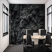 abordables Papel pintado-Papel pintado fresco 3D negro papel pintado mural de pared ladrillo revestimiento de pared pegatina despegar y pegar material extraíble de PVC/vinilo autoadhesivo/adhesivo necesario decoración de