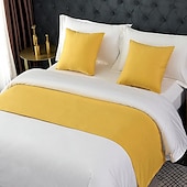 cheap Bedding Accessories-Bed Runner Bed Scarf, Decorative Bed Scarf for Home Hotel Bedspreads Scarves Protection Modern Solid Bed Runner for Foot of Bed Home Bedroom Bedding Decoration