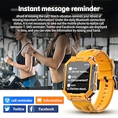 Χαμηλού Κόστους Smartwatch-LOKMAT OCEAN PRO Εξυπνο ρολόι 1.85 inch Έξυπνο ρολόι Bluetooth Βηματόμετρο Υπενθύμιση Κλήσης Παρακολούθηση Ύπνου Συμβατό με Android iOS Γυναικεία Άντρες Μεγάλη Αναμονή Αδιάβροχη Έλεγχος Μέσων IP68