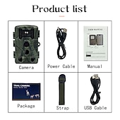 preiswerte Kamera- &amp; Fotozubehör-pr1000 Wildkamera 1080p HD-Video-Wildtier-Jagdkamera 16MP Infrarot-Nachtsicht-Pir-Sensor im Freien ip54 wasserdichter Camcorder