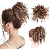 abordables Chignons-ébouriffé chignon désordonné chignon postiche extension de cheveux queue de cheval avec élastique élastique chignon queue de cheval postiche extensions de cheveux synthétiques chouchous queue de