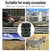 preiswerte Kamera- &amp; Fotozubehör-pr1000 Wildkamera 1080p HD-Video-Wildtier-Jagdkamera 16MP Infrarot-Nachtsicht-Pir-Sensor im Freien ip54 wasserdichter Camcorder