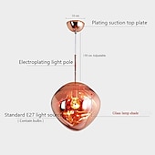 economico Luci Isola cucina-20 cm Design unico Luci Pendenti Metallo Bicchiere LED Stile nordico 110-240 V