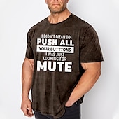 economico magliette da uomo taglie forti-Per uomo Taglie Forti Maglietta Grande e alto Grafico Girocollo Stampato Manica Corta Primavera &amp; Estate Moda Streetwear Essenziale Confortevole Vacanza Casuale Top