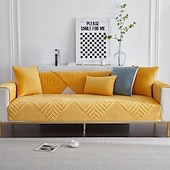 preiswerte Sofabezug-Sofa-Sitzpolster-Abdeckung Sofa-Sitz-Schonbezug für Schnittcouch-Sessel Loveseat 4- oder 3-Sitzer L-Form-Schutz für Kinder, Haustiere, Katzen (nicht im Set erhältlich)