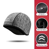 cheap Cycling Hats, Caps &amp; Bandanas-REXCHI Cycling Cap  Bike Cap Skull Caps Cap Helmet Liner Stripes Warm Cycling Breathable Soft Stretchy Bike / Cycling Black Dark Grey Grey Fleece Winter for Men&#039;s Unisex Adults&#039; Mountain Bike / MTB