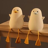economico Lucine notturne per bambini e neonati-anatra ha condotto le luci notturne simpatica lampada in silicone ricaricabile usb sensore di temporizzazione lampada da comodino per camera da letto regalo per bambini