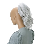 Χαμηλού Κόστους Αλογορουρές-hairpiece extensions ponytail ογκώδη κυματιστό ξανθό μείγμα h136
