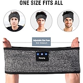 cheap On-ear &amp; Over-ear Headphones-Sleep Headphones Bluetooth Headband Wireless Music Eye Mask Thin Stereo Speakers Mic Handsfree Music Earbuds for Side Sleepers Running Insomnia Travel Yoga Sleeping Band