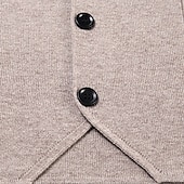 abordables Gilet-Homme Pull Gilet Robe pull Pull en laine A côtes Tricoter Tricoté Rayure Col V Moderne contemporain Coréen Usage quotidien Sortie Vêtement Tenue Sans Manches Printemps &amp; Automne Noir Rouge M L XL
