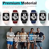 baratos Pulseiras de Apple Watch-5 Pack Pulseira Esportiva Compatível com Pulseira Apple Watch 38mm 40mm 41mm 42mm 44mm 45mm 49mm Masculino Impermeável Ajustável Silicone macio pulseira de substituição para iwatch Ultra 2 Series 9 8