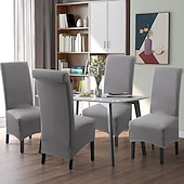 cheap Dining Chair Cover-Dining Chair Covers Water Repellent Stretch High Back Dining Chair Cover Slipcover Spandex Chair Seat Covers with Elastic Band for Wedding,1 Pcs
